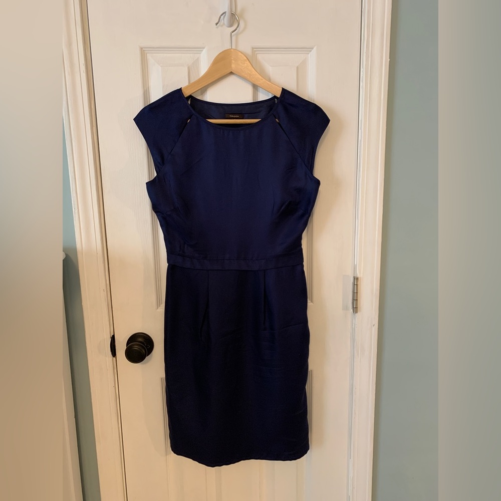 Tocca dress - navy blue satin